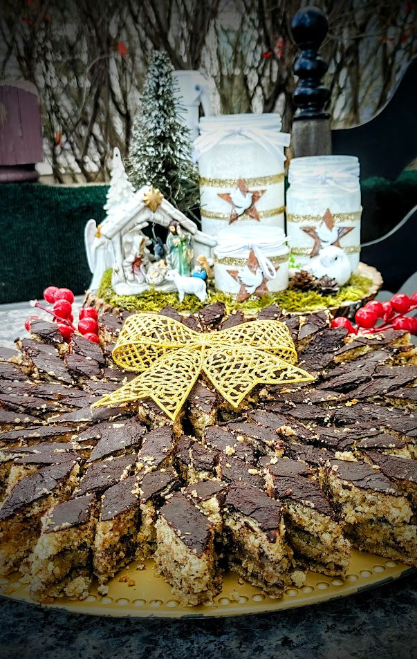 Walnut/Jam Layer Cake