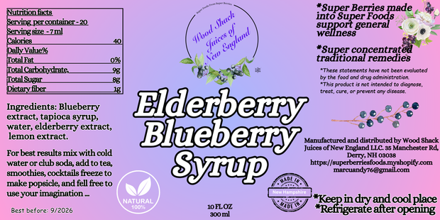 Elderberry Blueberry Syrup