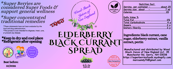 Elderberry Black Currant Spread